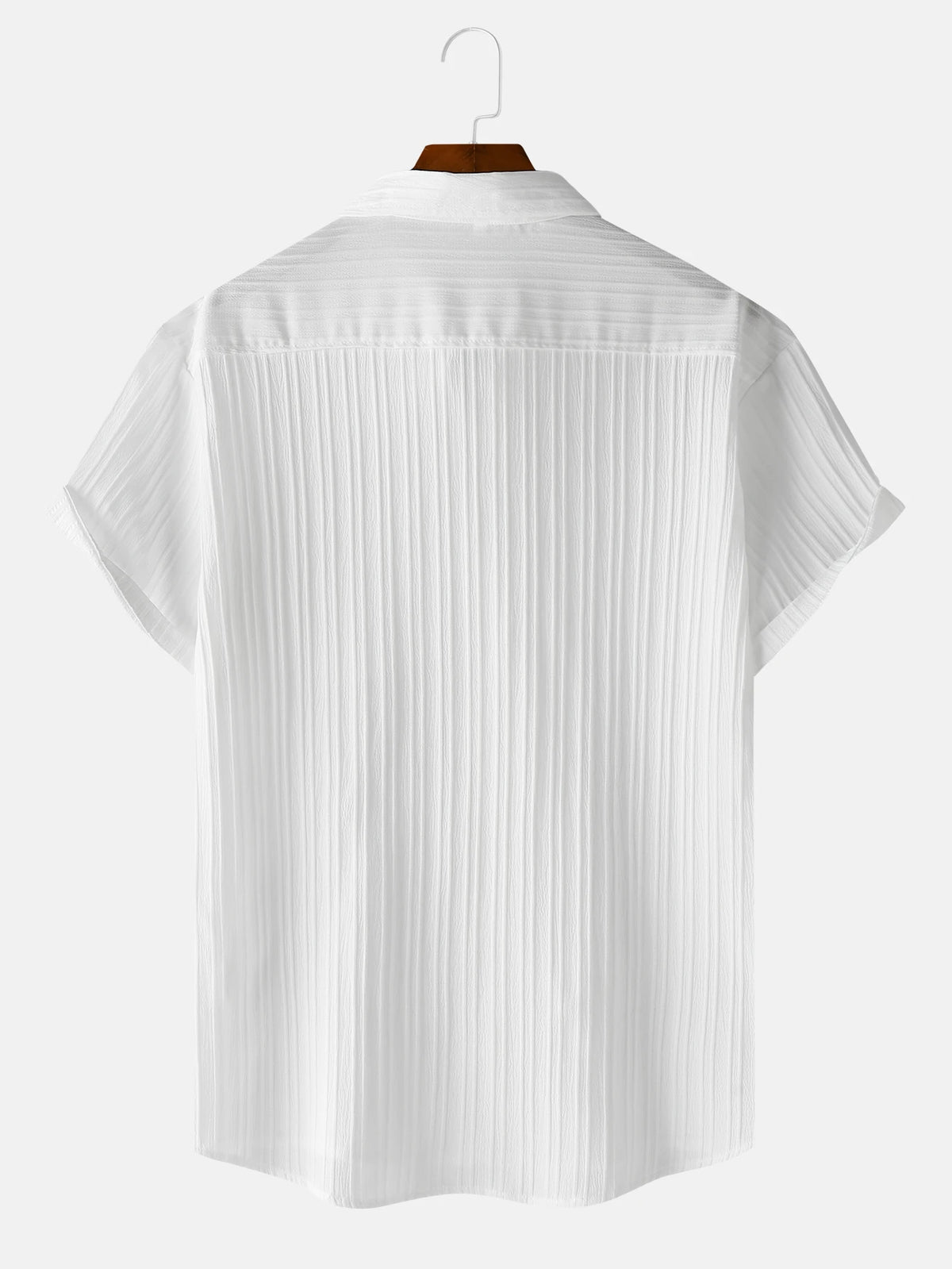 Men's Textured Short Sleeve Shirt — Relaxed Fit