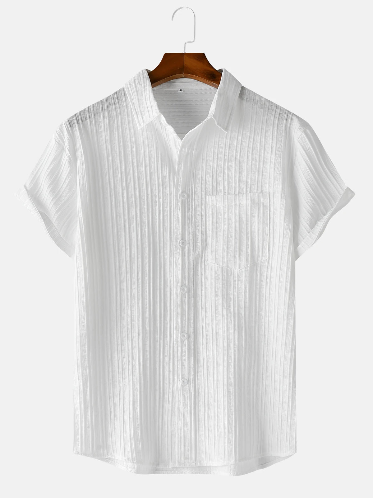 Men's Textured Short Sleeve Shirt — Relaxed Fit
