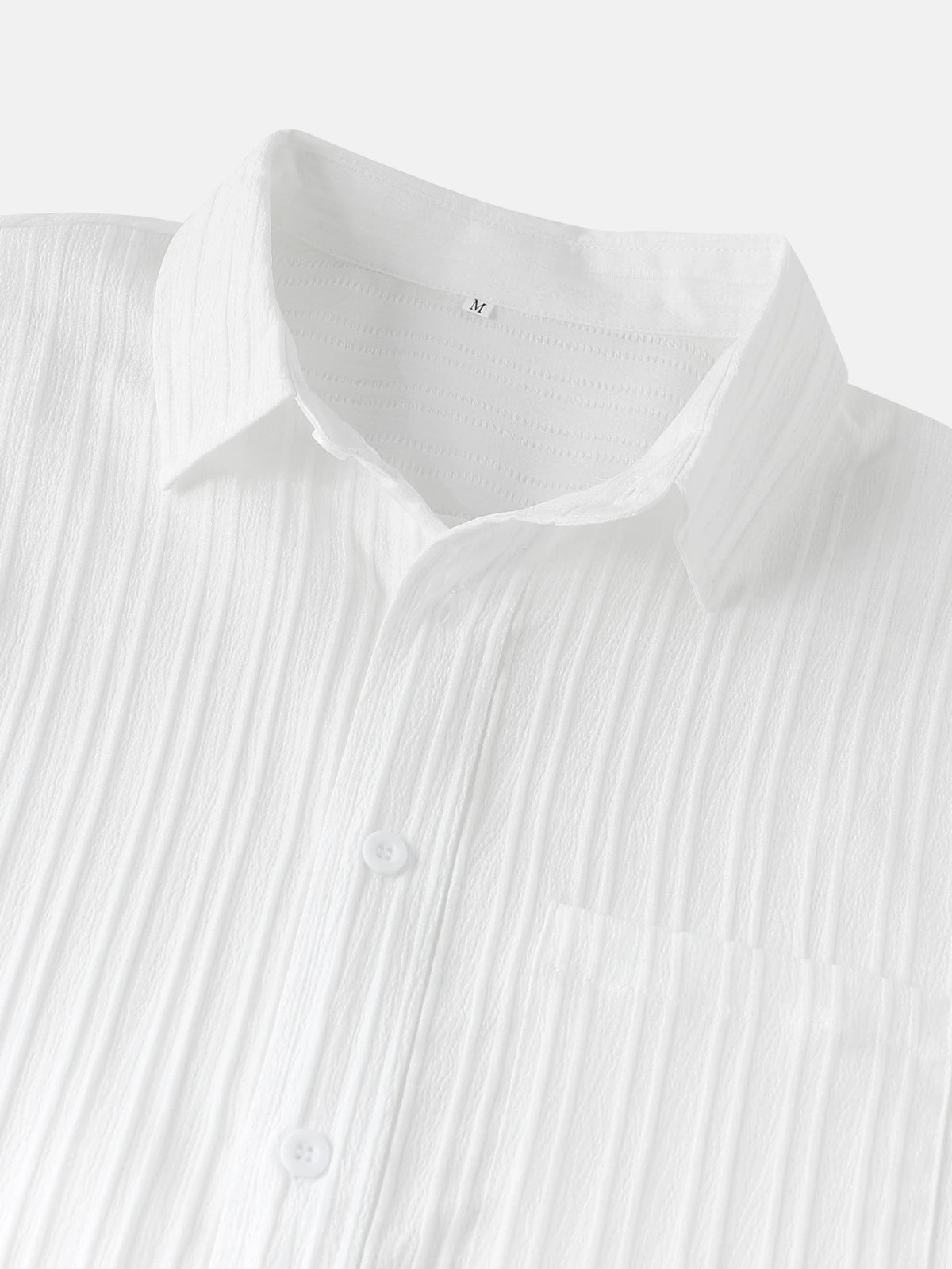Men's Textured Short Sleeve Shirt — Relaxed Fit