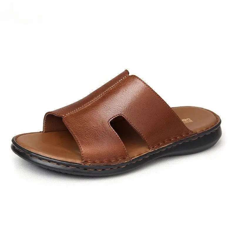 Men's Stitched Flip-Flops — Soft Sole