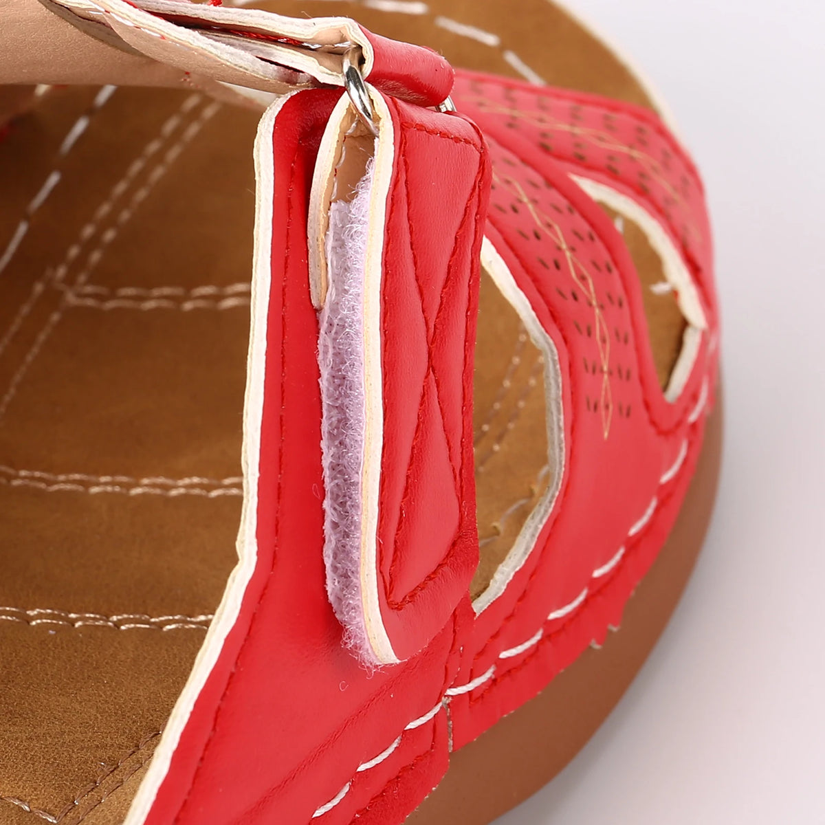 Women's Comfort Wedge Sandals — Toe Post Cross Strap