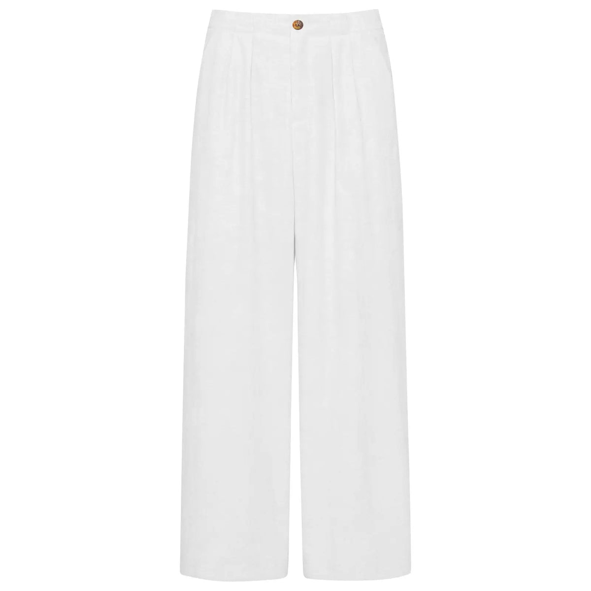 Women's Linen Palazzo Pants — Wide Leg