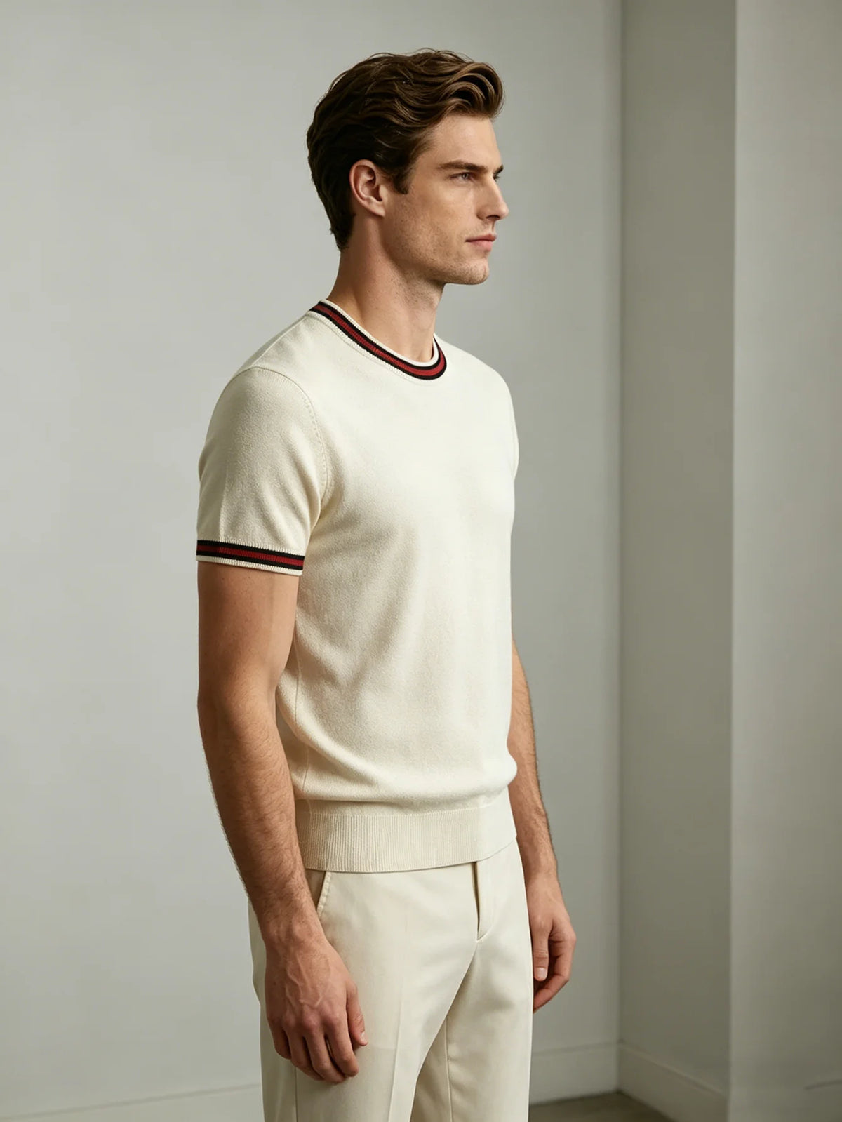 Men's Classic Short Sleeve Knitted Shirt