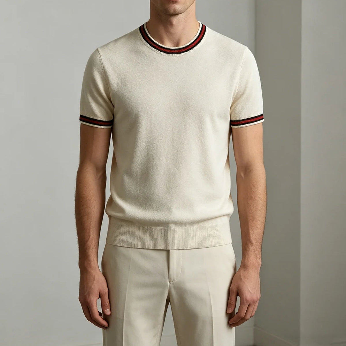 Men's Classic Short Sleeve Knitted Shirt
