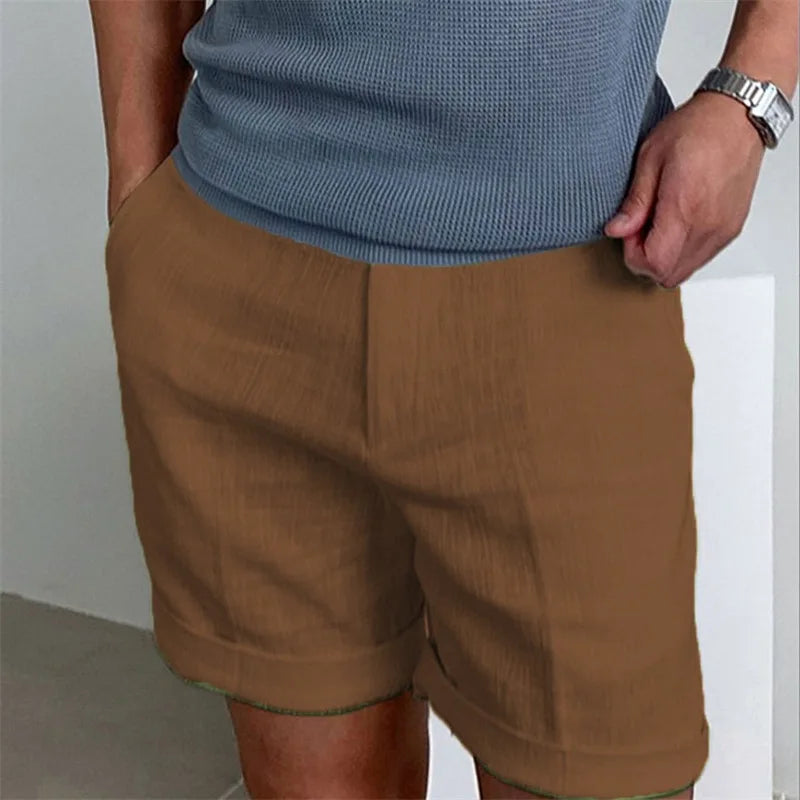 Men's Linen Drawstring Shorts