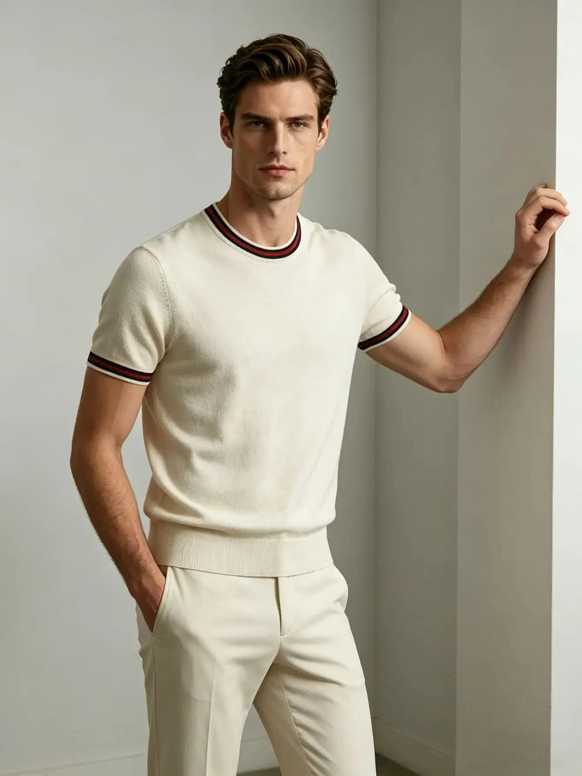 Men's Classic Short Sleeve Knitted Shirt