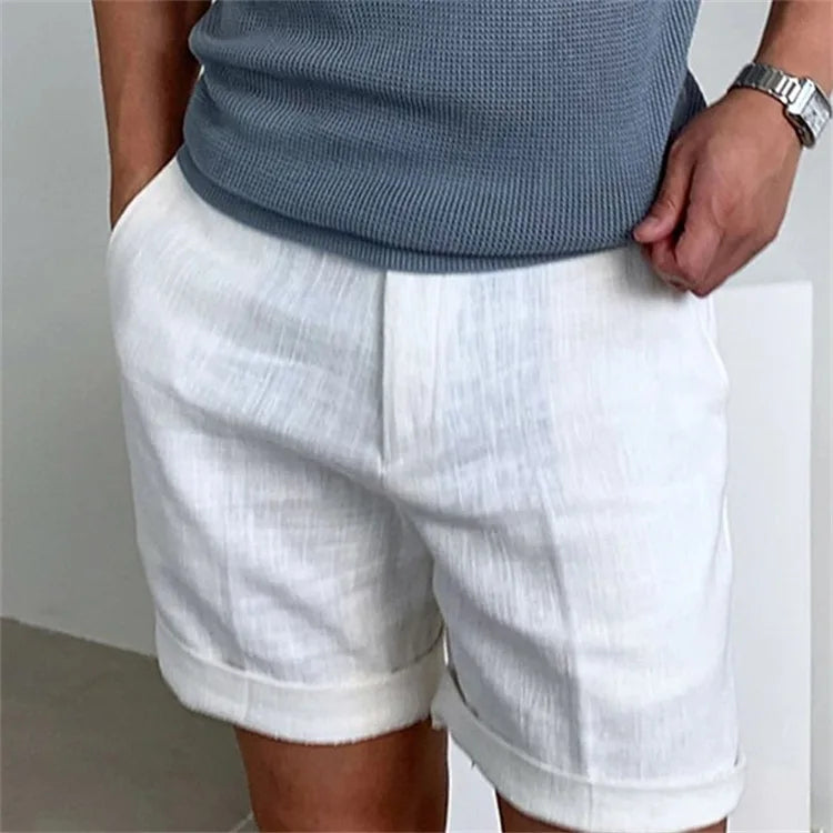 Men's Linen Drawstring Shorts