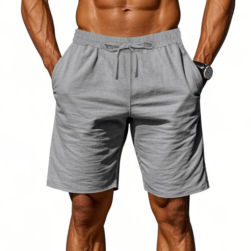 Men's Linen Shorts — Zip & Button