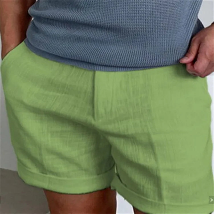 Men's Linen Drawstring Shorts